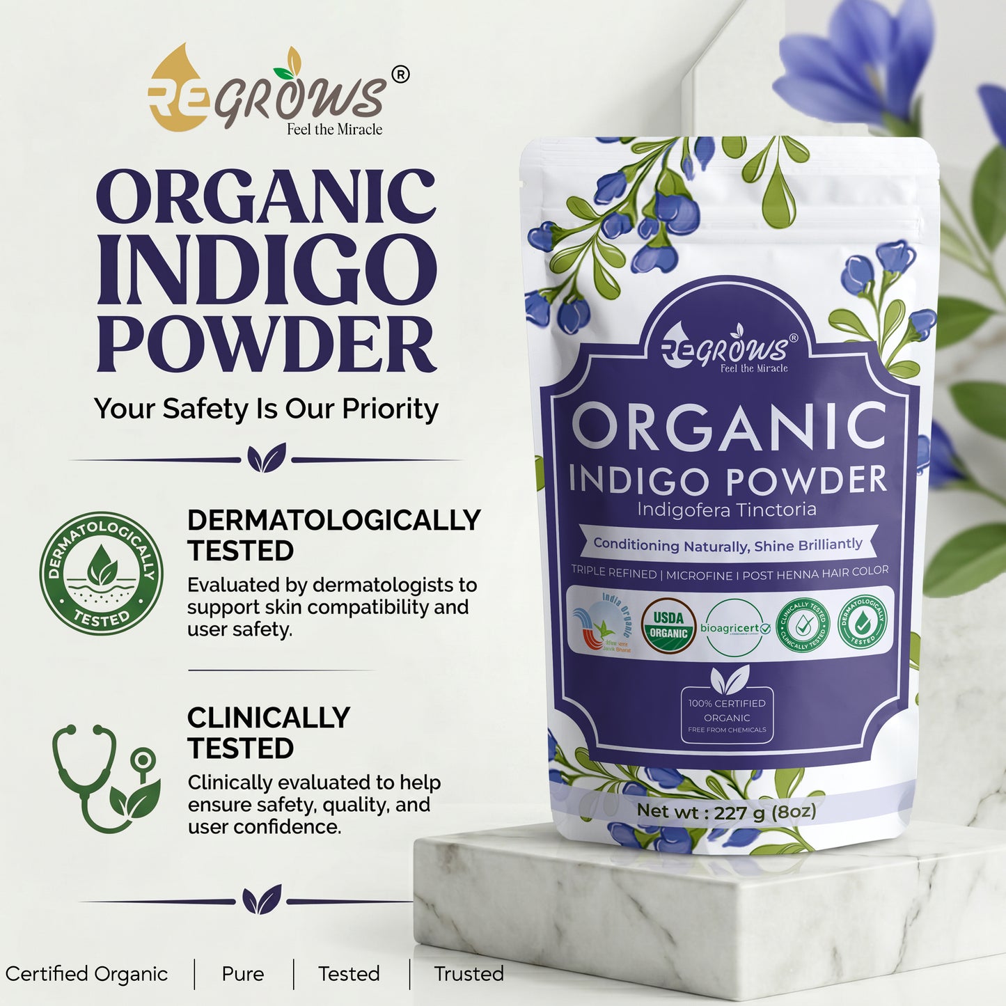 Indigo Powder - 227 Gms