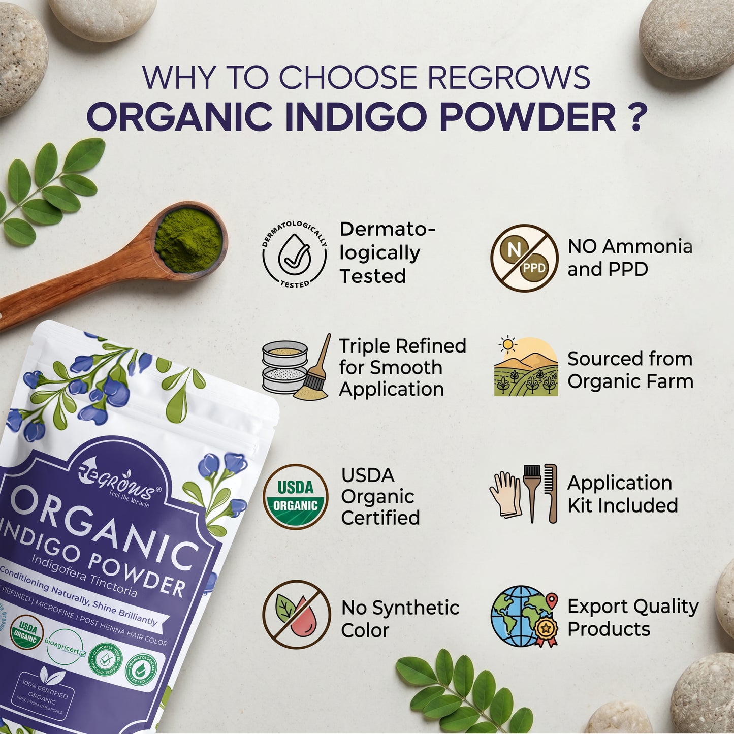 Indigo Powder - 227 Gms