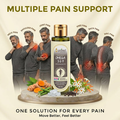 OMEGA 369 (PAIN RELIEF OIL) - Pack of 2 - 200 ML